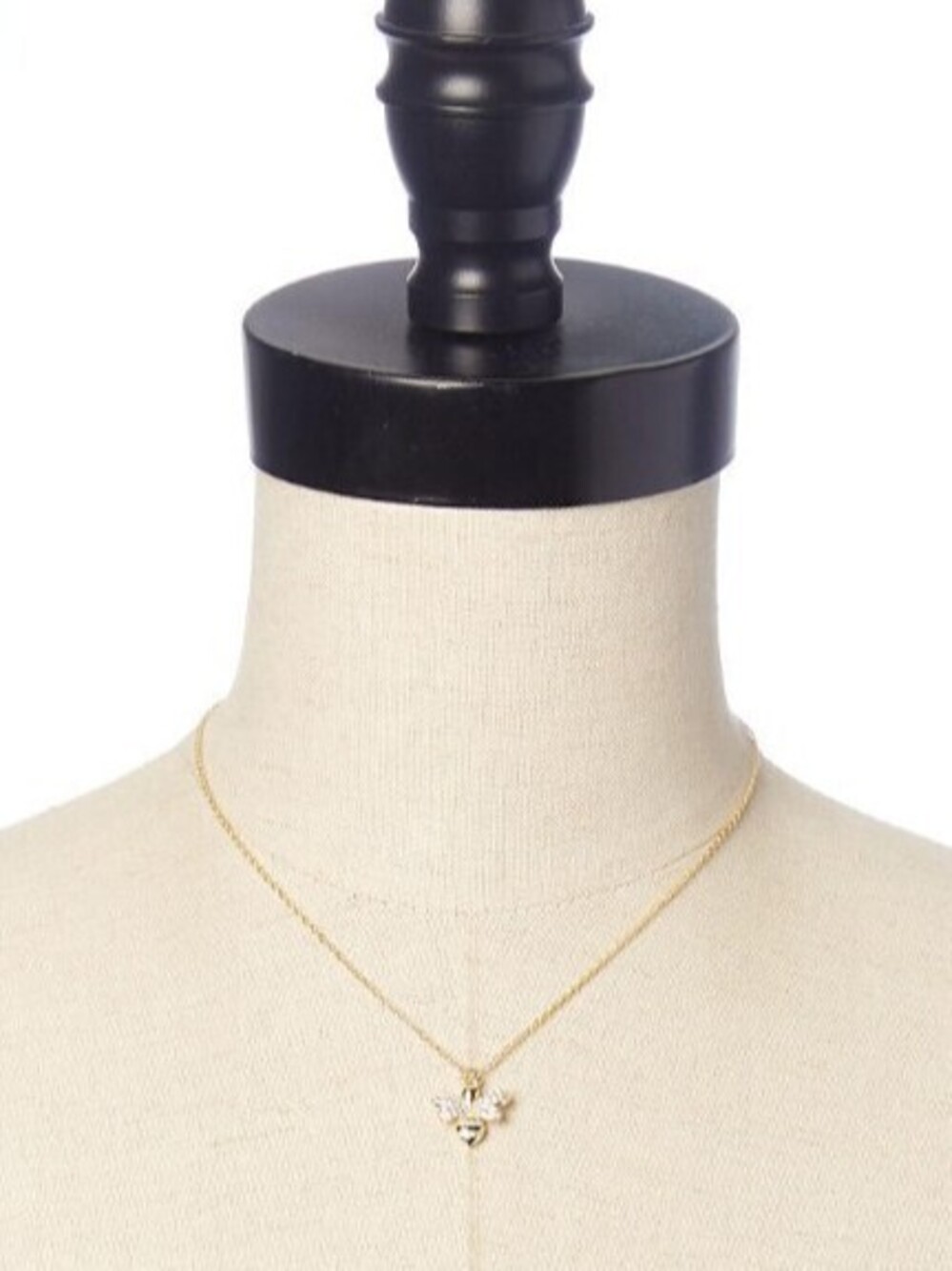 Cato Rhinestone Bee Icon Necklace